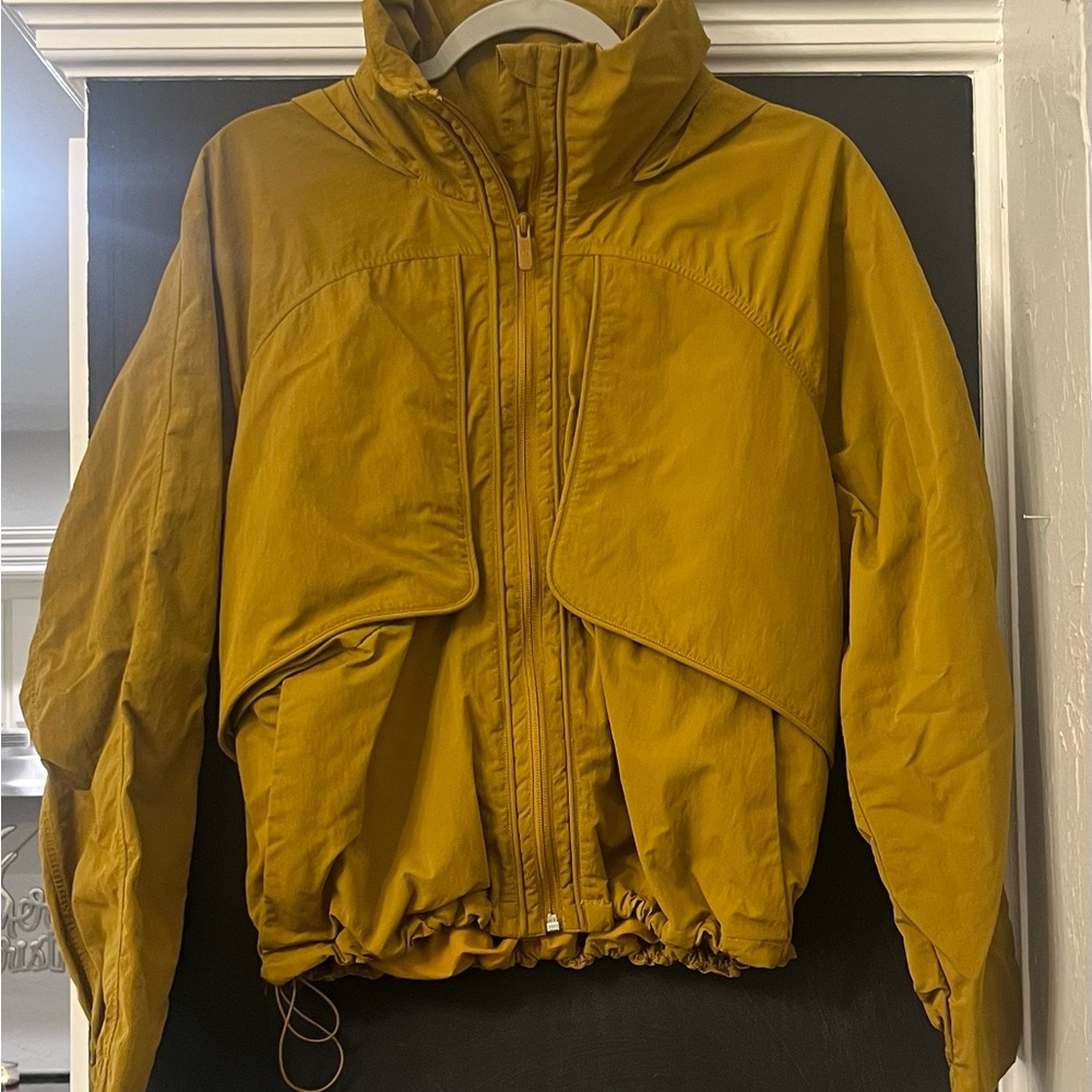 Mustard Yellow Lululemon Hooded Jacket